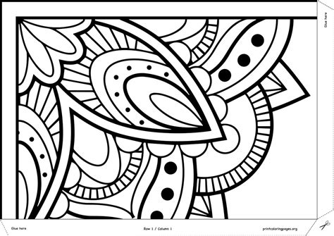 Printable Giant Coloring Poster – Mandala – Giant Coloring Posters