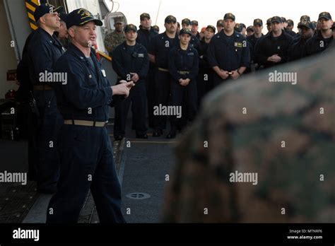 Capt Randall Peck Commanding Officer Of Uss Mesa Verde Lpd