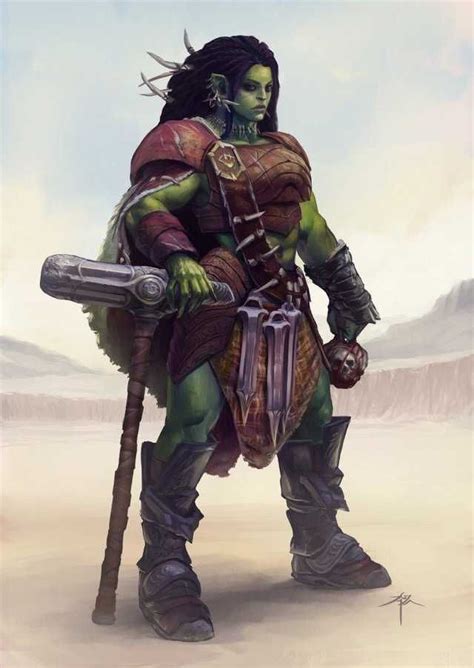 Dungeons And Dragons Female Barbarians Inspirational Imgur Female Orc Orc Warrior Fantasy