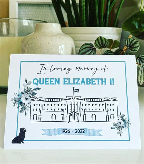 In Memory Of The Queen Card Her Majesty The Queen 1926 Etsy