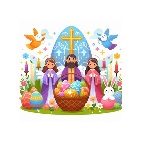 Premium Vector Free Vector Happy Easter Day