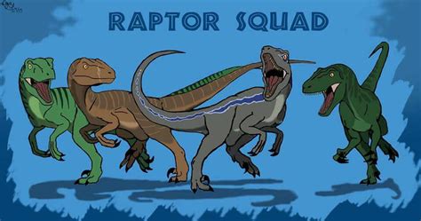 The raptor squad from jurassic world by allotyrannosaurus on DeviantArt