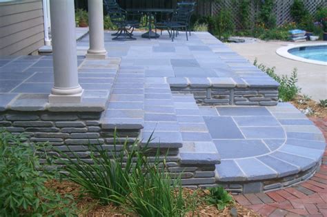 Michigan Bluestone Pavers Supply Haley Stone Patio Landscape