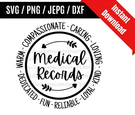 Medical Records Svg / Medical Svg / Medical Life Svg / - Etsy