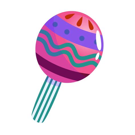 maracas mexicanas coloridas desenho de ilustração vetorial dos