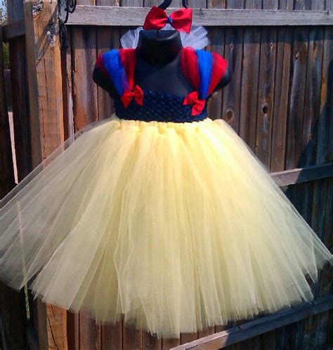 Items Similar To Snow White Inspired Tutu Dress Custom To Size 4 On Etsy