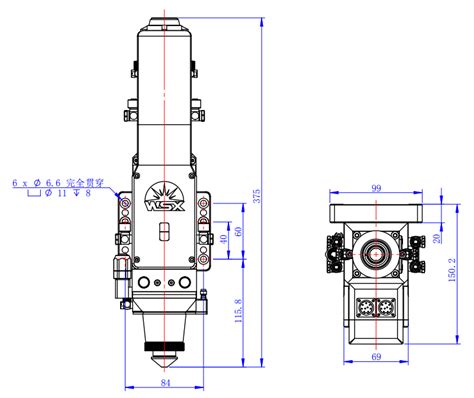 Wsx Nc30a Fiber Auto Focusing Fiber Cutting Head Laser Source With Fuji