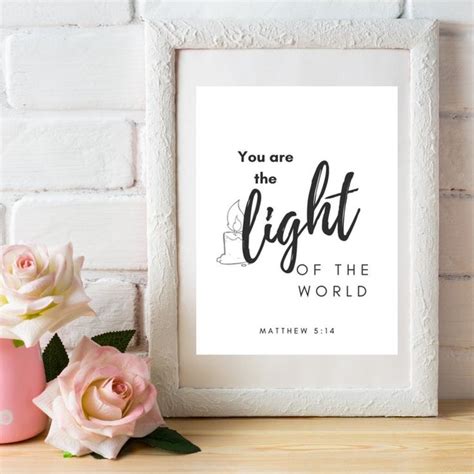 Matthew Bible Verse You Are The Light Of The World Matthew 5 14