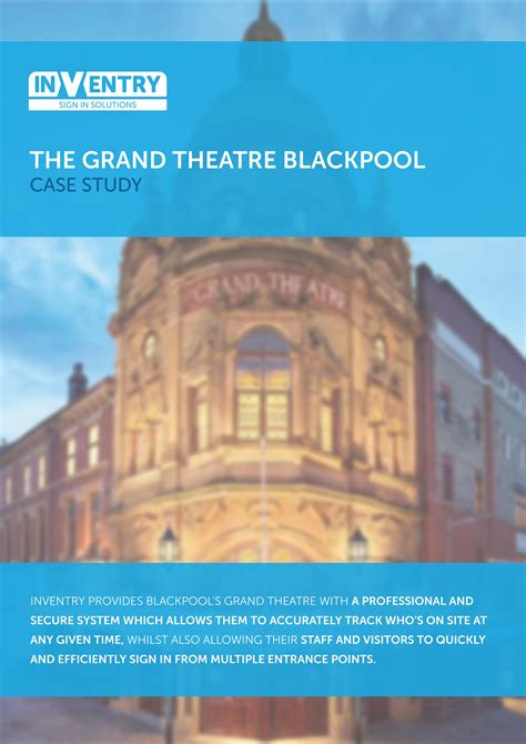 The Grand Theatre Blackpool Case Study By Inventry Issuu