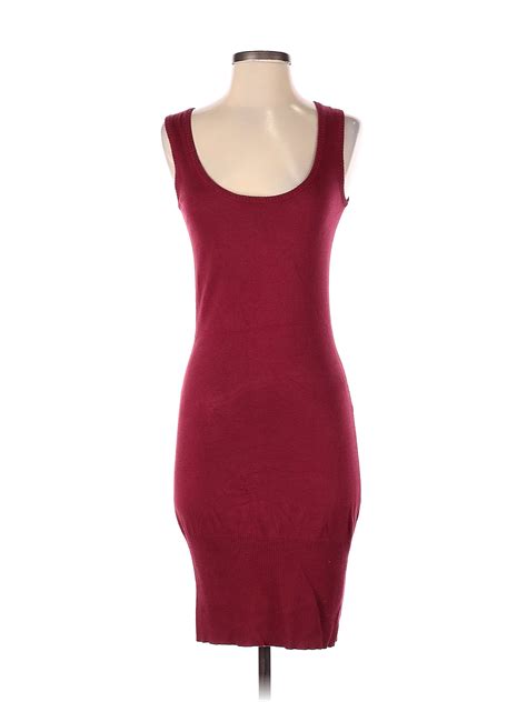 Spiegel Solid Maroon Burgundy Casual Dress Size Xs 78 Off Thredup