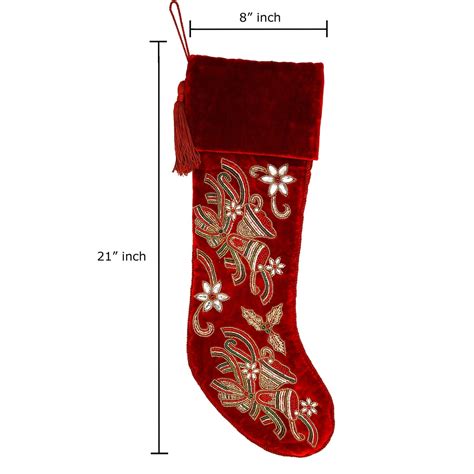 Red Velvet Christmas Stocking Personalised Christmas Stocking Etsy