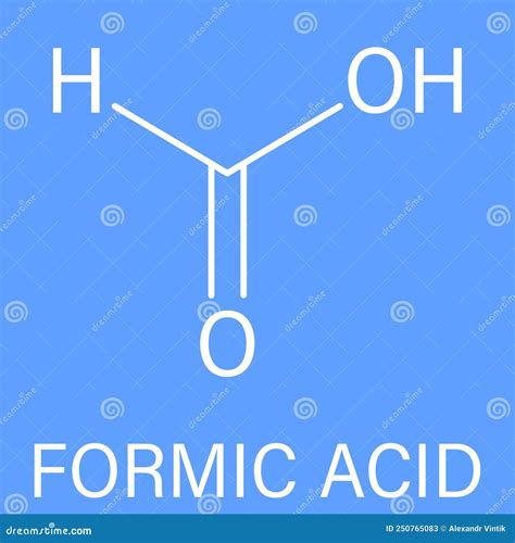 Formic Acid Molecule Present In Ant Venom And In Stinging Nettle