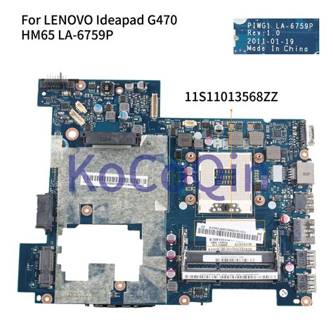 Kocoqin Placa M E Para Laptop Lenovo Ideapad G470 Hm65 Hdmi