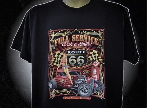 The Popular American Culture Niche Style Of Vintage Hot Rod T Shirts With Classic Cars And