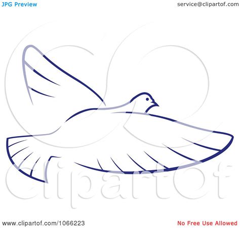 Clipart Flying Dove 3 - Royalty Free Vector Illustration by Seamartini ...