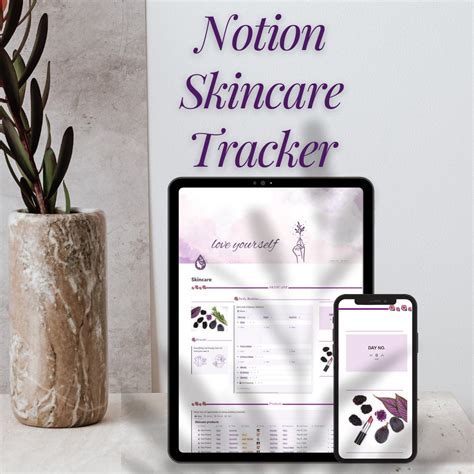 Notion Template Skincare Tracker Notion Planner Beauty Tracker