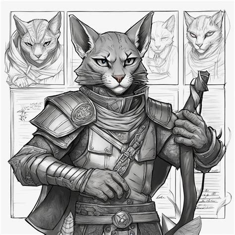 Tabaxi Sketch by WolfGodess15 on DeviantArt