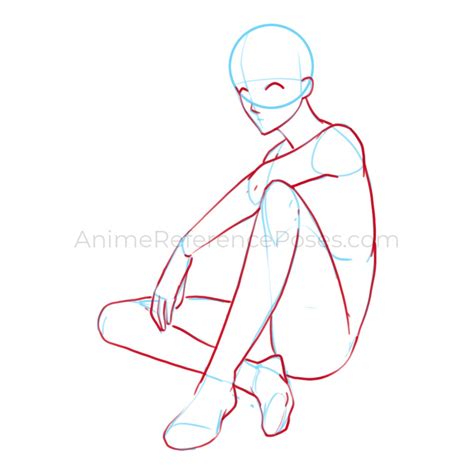 Male Anime Poses - Free Drawing References