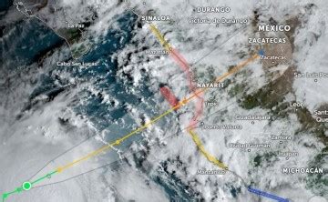 Trayectoria Huracán Lidia EN VIVO impactará en Nayarit