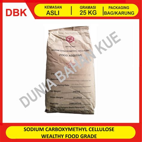 Jual SODIUM CARBOXYMETHYL CELLULOSE CMC FOOD GRADE 1 BAG 25 KG