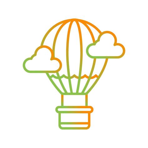 Hot Air Balloon Vector Icon 14283458 Vector Art At Vecteezy