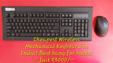 Tvs Platina Wireless Mechanical Keyboard Mouse Combo Long Term Honest