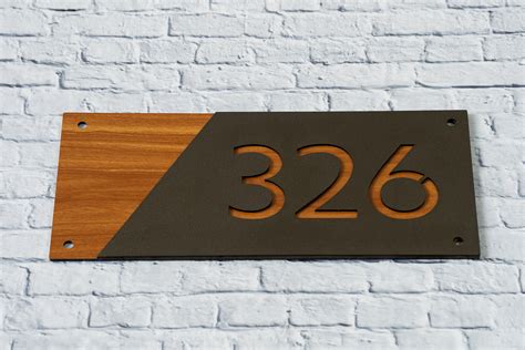 Custom House Number Metal Sign Metal Art Wall Craft Name Sign