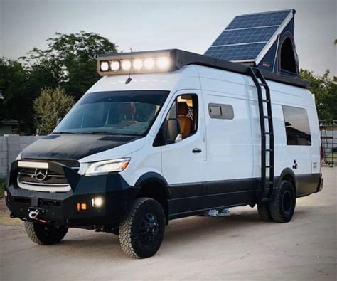 Off-Road Sprinter Van Camper with Solar Panels