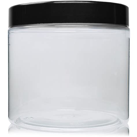 Ml Plastic Jar With Black Lid Wholesale Packaging Supplier Ideon