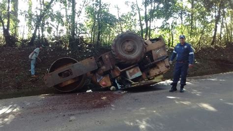 Acidente Rolo Compressor Em Roncador