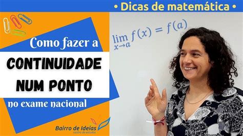 Como Fazer A Continuidade Num Ponto Aula De Matem Tica Youtube