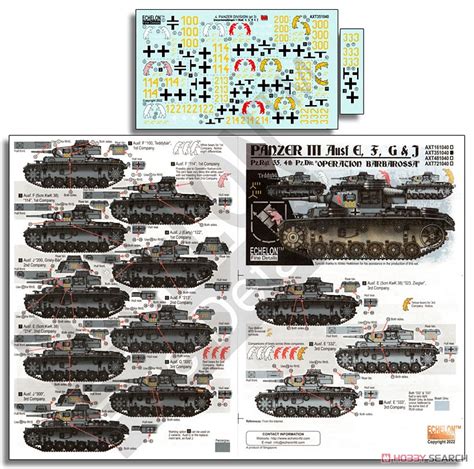 Pz Div Panzer Iii Ausf E F G J Decal Item Picture