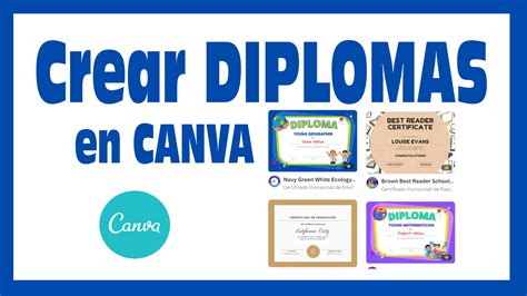 Cómo hacer diplomas o certificado escolar en Canva GRATIS