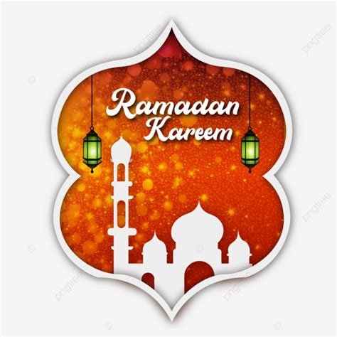 Ramadan Kareem Ramadhan With Mosque And Ramazan Lantern Vector Ramadan