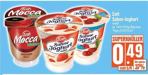 Zott Sahne Joghurt Angebot Bei Edeka Prospekte De