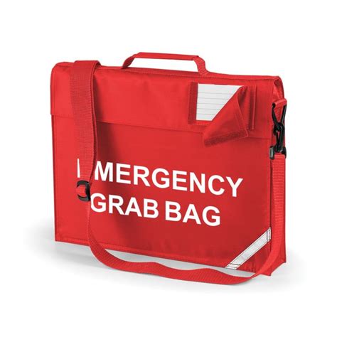 Printed ‘emergency Grab Bag Home And Car Evacuation Safety Kit Holdall