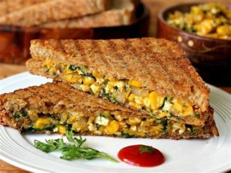 Cheesy Spinach Corn Sandwich Recipe Lifestyle Videos News Live