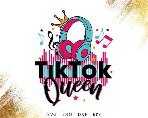 Tik Tok Queen Svg