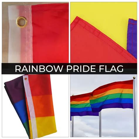 X Fuss Grosse Regenbogenflagge Stolz Gay Party Lgbtq Lesbenparade Festival Karneval Eur