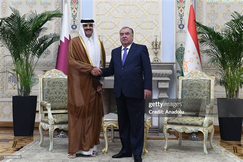 Emir Of Qatar Sheikh Tamim Bin Hamad Al Thani Poses For A Photo The