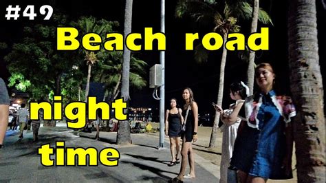 Pattaya Beach Road Night Time YouTube