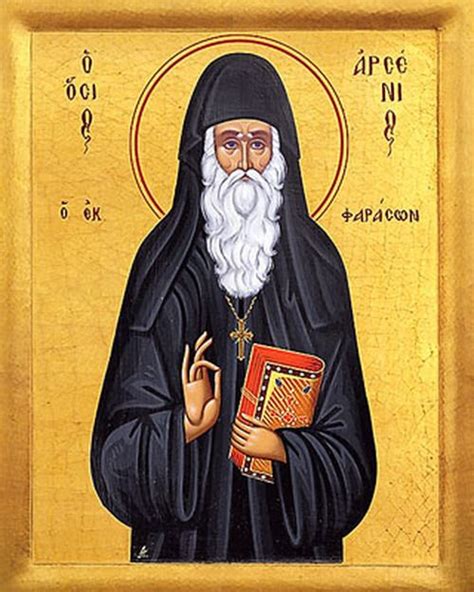 Icon Of St Arsenios Of Cappadocia 20th C 1ar07 Icon Orthodox