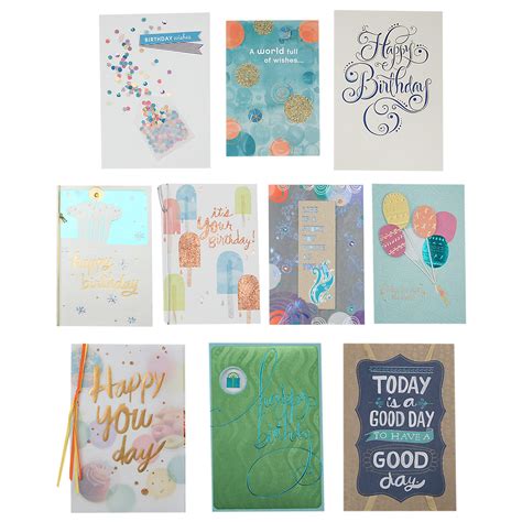 Hallmark Birthday Greeting Cards Assortment (10 Cards, 10 Envelopes ...