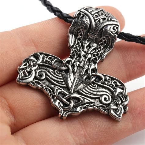 thor's hammer small mjolnir viking necklaces pendants jewelry norse viking necklace viking ...