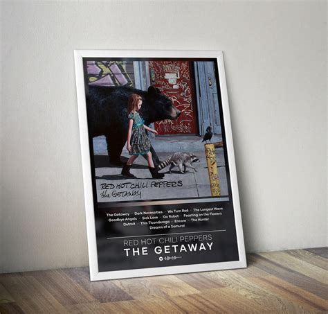 Red Hot Chili Peppers Poster The Getaway Poster Album Poster Print 4 Color Wall Decor Poster