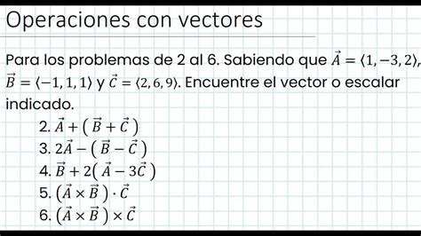 ¿cómo Realizar Operaciones Con Vectores Suma Y Resta Multiplicación Y