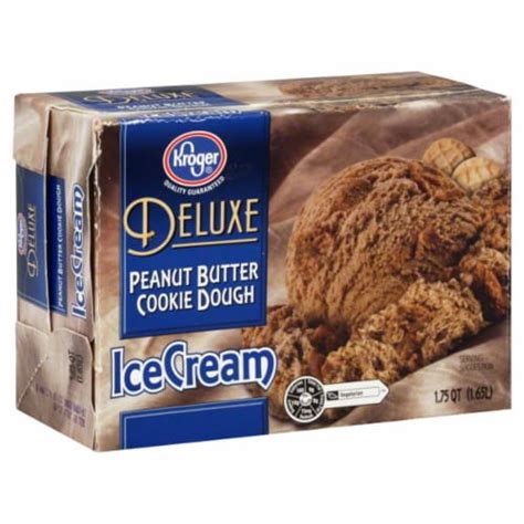 Kroger Deluxe Peanut Butter Cookie Dough Ice Cream 64 Fl Oz Kroger