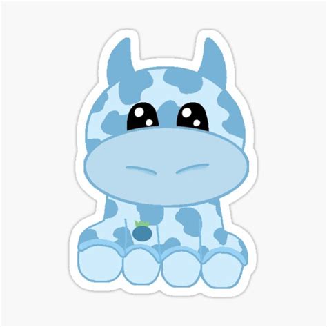 Blueberry Cow Stickers | Redbubble