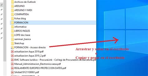 Accesos Directos En El Escritorio Windows Inform Tica Cotidiana