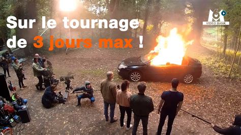 Une Voiture En Feu Sur Le Tournage De Jours Max Extrait Archives